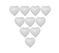 Generic Ballons en Feuille D'Aluminium Couleurs Vives Décoration de Maison Auto-scellante 10 Pièces Ballons en Forme de Coeur de 18 Pouces pour la Décoration en Or Rose de Fête de Mariage (forme de