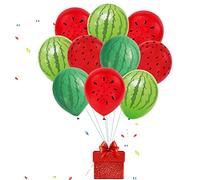 Generic Ballons Pastèque 12 Pouces Ballons en Latex Décorations de Fête Pastèque Kit de avec 6 ou 50 Pièces pour Anniversaire d'été Baby Shower Fournitures de Fête à Thème (#2)