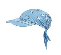 Generic Bandana à visière pour femme - Chapeau de soleil avec visière - Bonnet d'été - Casquette de tennis - Casquette de baseball - Turban - Chapeau de soleil, 1 - Bleu clair., taille unique