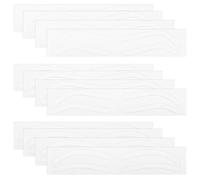 Generic Bande Adhésive pour Sourcils Jetable 12 Paires Pochoirs Autocollants pour Mise des Sourcils Kit Pratique pour Maquillage Tatouage et Stylisation Papier Doux et Sûr