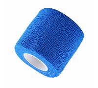 Generic Bande de Bandage de Sport Cohésive Imperméable - Ensemble de Bandes Faciles à Déchirer pour les Articulations des Doigts - 5 Rouleaux (BLUE)