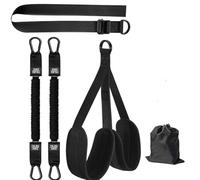 Generic Bandes d'aide à la traction - Bande de résistance très résistante pour barre de traction - Poids réglable - Pieds en tissu - Repose-genoux - Assistance de résistance robuste pour entraînement