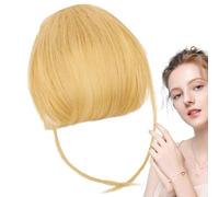 Generic Bang Extensions de cheveux à clip - Extensions de cheveux humains à clip - Frange française - Extensions capillaires à clip - Extensions de cheveux franges soignées - Couleur naturelle