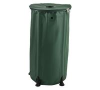 Generic Baril de collecte d'eau de pluie portable avec filtre à bec verseur et valve de trop-plein 500D bâche PVC 100L Kit baril de pluie
