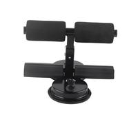 Generic Barre d'assise, Dispositif d'assistance Assis à Forte Aspiration, Force Uniforme, Mousse PVC et Fer à Trois Réglages de Hauteur, Confortable pour l'entraînement Abdominal (Black)