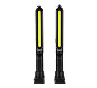 Generic Barre Lumineuse de Travail Pliable Magnétique, Rechargeable 2400lm, Lumière LED Brillante pour Réparation de Garage, 2 Unités