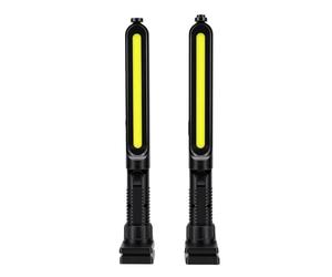 Generic Barre Lumineuse de Travail Pliable Magnétique, Rechargeable 2400lm, Lumière LED Brillante pour Réparation de Garage, 2 Unités