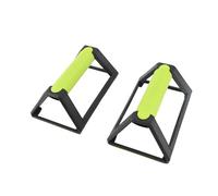 Generic Barres de Pompes, Supports Légers et Pratiques en Forme de H pour L'entraînement de Force, pour les Entraînements de Gymnastique à Domicile, 2 Pièces (vert noir)