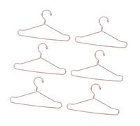 Generic Barres de Vêtements de Poupée, Espace - Économie de Maison de Poupée Décorative Portable 10pcs pour la Garderie des Enfants (Or Rose)