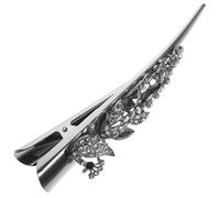 Generic Barrette à Cheveux Pince Alligator Vintage pour Femmes en Solide en Métal, Adaptée Élégante et Légère Cheveux Épais ou Fins pour Mariage ou Shopping