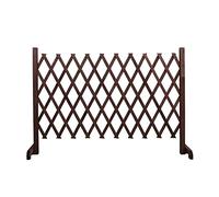 Generic Barrière Extensible En Bois à Expansion Libre pour Chien Protection Sûreté D'Intérieur Montage Mobile Adaptée à Séparation D'Espaces Escalier Couloir, 190cmx90cm Marron
