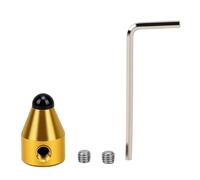 Generic Base de Diapason 8 Mm, Pied Universel en Alliage D'aluminium avec Vis et clé Hexagonale, pour Méditation Yoga (Agate noire)