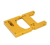 Generic Base de Fixation du Moteur de Direction en Métal pour Voiture RC en Alliage D'aluminium, pour Système WPL 1:16, Modification D'opération Simple (Gold)