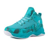 Generic Basket-Ball Sneaker pour Garçons Filles Chaussures De Tennis Respirantes Légères Chaussures De Formation en Plein Air,Bleu,34 EU