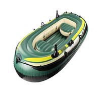 Generic Bateau gonflable - 2/3 personnes, bateau de pêche, kayak à gonflage rapide, ensemble de bateau lourd matériel PVC capacité 250 kg 230 cm x 130 cm x 35 cm