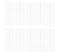 Generic Bâtonnets d'affichage de Vernis à Ongles Transparents, 240 Pièces, Conseils pour Manucure, Salon de Nail Art, Nuancier Professionnel de Faux Ongles (Forme longue pointue 240 pièces)