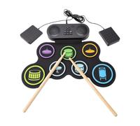 Generic Batterie Enroulable avec Deux Haut-parleurs et Plusieurs Rythmes pour la Pratique Musicale et les Leçons Design Compact pour les âges