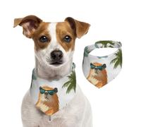 Generic Bavoirs triangulaires imprimés Capybara pour animaux de compagnie, bandanas mignons pour chiens, chiots et chats réglables avec boutons-pression