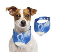 Generic Bavoirs triangulaires imprimés méduses abstraites, bandanas mignons pour chien, réglable avec boutons-pression, pour chiens, chiots, chats