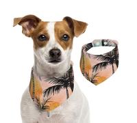 Generic Bavoirs triangulaires pour animaux de compagnie, bandanas mignons pour chiens, chiots et chats réglables avec boutons-pression