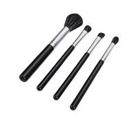 Generic Beauty Tools Ensemble de Pinceaux de Maquillage, 4 Pièces, Pinceaux Doux et Doux pour Peaux Sensibles, Parfaits pour le Fond de Teint et le Fard à Paupières, Matériau ABS et Aluminium Durable