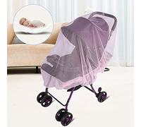 Generic Bébé Enfants Poussette Moustiquaire Respirant Protection Maille pour Poussette Nourrissons - Blanc/Rose/Bleu/Violet/Café - 59,06 Pouces (Rosâtre)