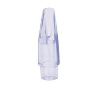 Generic Bec de Saxophone Alto ABS, Finition Transparente pour Musiciens Débutants, Courbe Standard, Réponse Uniforme, Aspect Brillant