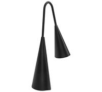 Generic Binaural Agogo Bell Instrument de Percussion Traditionnel à Main pour les Amateurs de Musique, Métal Noir avec Bâton
