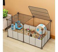 Generic bingomiynhg Cage pour petits animaux, cage de cochon d'Inde, cage à lapin, cage à rat, petite cage pour chat, parc pour chien, clôture pour chiot, lapin, chaton, hamster, cochon d'Inde, tortue