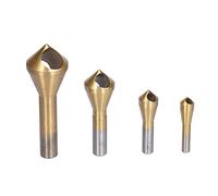 Generic Bit de Forage de Contre-fraude pour Métal, Bit de Forage Central Ensemble de 4pcs Taper de Trous de Trous à Contre-tête de Contrebande