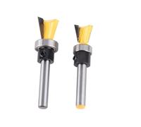 Generic Bit de Routeur Dovetail, 2pcs / Set Bits Ponceltail Router de Joint de Travail du Bilan de Travail du Bois de de 1/4 Pouce avec de Routeur de 1/4 de de de Tige pour le du Bois d'artisan