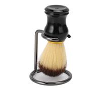 Generic Blaireau Synthétique avec Support pour Hommes, Ensemble de Supports pour Rasage Humide et Barbe, pour Mousse de Savon Crème, avec Support en Acier Inoxydable