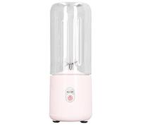 Generic Blender Portable, USB Rechargeable Multifonction Mini Mélangeur à Fruits Juicer Tasse avec 6 Lames Blender Tasse de Smoothie pour l'étudiant à Domicile 500 Ml (PINK)