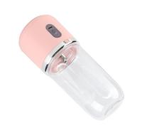 Generic Blender Smoothie, Mélangeur de Smoothie Portable Mini Mélangeur Portable Blender avec Mini pour (Rose, 6 lames, couvercle)