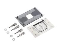 Generic Bloc de Refroidissement par Eau CPU Base en Cuivre Haute Performance avec Micro Canal pour CPU AM2 / AM2+ / AM3 / AM3+ / AM4 / FM2+, chromé, Couvercle Supérieur en Acrylique Transparent,