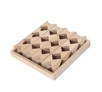 Generic Bloc Papillon En Bois, Bois Non Traité, Blocs de Construction, Jouet à Empiler pour Enfants, 16 blocs
