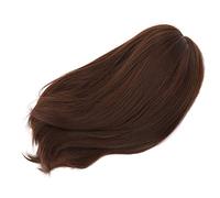 Generic Bob Perruque, Perruque Synthétique Wig Headgear Womens Wigs avec une Longueur d'épaule Noire Bangs Courts Coiffure Droite Femmes Élégant pour Femmes Bob Longueur Fibre Résistant à la Chaleur