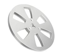 Generic Bobine Robuste en Alliage D'aluminium de 1/4 de 7 Pouces pour Bande D'enregistrement Universelle Bobine à, Argent, Résistance au Vent à 6 Trous, pour la Fixation du Magnétophone