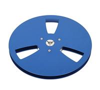Generic Bobine Vide Universelle 1/4 7 Pouces, Alliage D'aluminium Solide pour un Enregistrement Sonore de Haute qualité, 3 Trous Résistants au Vent, 1 unité (BLUE)