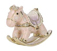 Generic Boîte à Bijoux en métal en Forme de Poney Mignonne et élégante pour Ranger Vos bagues et Bijoux décoration pour Table de Toilette en Alliage de Zinc 6.5 x 3 x 4.5cm