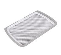 Generic Boîte à Litière pour Chien, Chien de Pot Pouettage de d'entraînement pour Puppy Poud Pavares Pousque de pavé Plateau Mesh Dogie Toilet Potty Traineur Papier Poard pour Petits Moyens, (Gray)