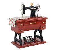 Generic Boîte à Musique En Forme de Machine à Coudre, Mini Décoration de Table, Ornement, Machine à Coudre à Pédale à Vent