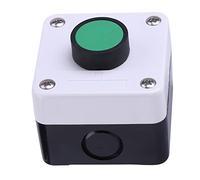 Generic Boîte de Commutation à Bouton-poussoir Vert, Commande à un Bouton, IP54, Utilisation Intérieure et Extérieure, Commande de Contacteur AC, Interrupteur momentané