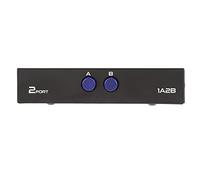 Generic Boîte de Commutation de Partage USB 2.0 2/4 Ports - Transfert de Données Rapide, Commutateur de Scanner D'imprimante PC pour, Systèmes MAC avec Contrôle Facile des Boutons, Idéal pour les