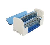 Generic Boîte de Distribution, Bornier monophasé Ignifuge à 2 étages avec Couvercle Anti-poussière Transparent pour les Projets D'ingénierie électrique