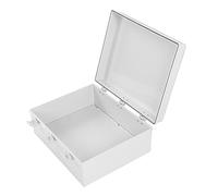 Generic Boîte de Jonction électrique, Boîte de Projet ABS étanche avec Plaque de Montage pour Applications Industrielles Grises (500 X 400 X 200 mm / 19,69 15,75 7,87 pouces)