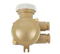 Generic Boîte de Jonction en Laiton pour Bateau, Prise de Courant IP56, Protection Résistante à la Corrosion, pour Utilisation Marine et Pont Ouvert, Laiton 10A 18mm