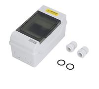 Generic Boîte de Jonction en Plastique étanche à 4 Voies, Couvercle Transparent Durable, Support sur Rail DIN pour équipement de Communication Extérieur