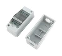 Generic Boîte de Protection de Distribution IP65 Boîte de Jonction étanche avec Couvercle Transparent pour Utilisation Extérieure et Intérieure, Matériau ABS + PC, 125 X 55 X 90 Mm