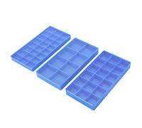 Generic Boîte de Rangement de Pièces, Organisateur de Compartiment Durable pour Perles de Boucles D'oreilles et Pièces de Montre, Compartiment en Plastique 8/18/24